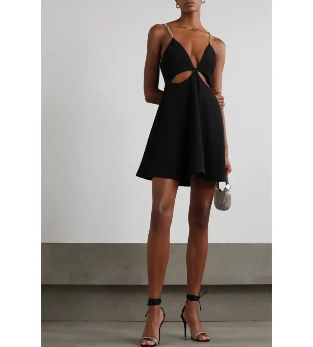 Simkhai Ellis Cut out Dress Black Size  12 for rent on The Volte - main image