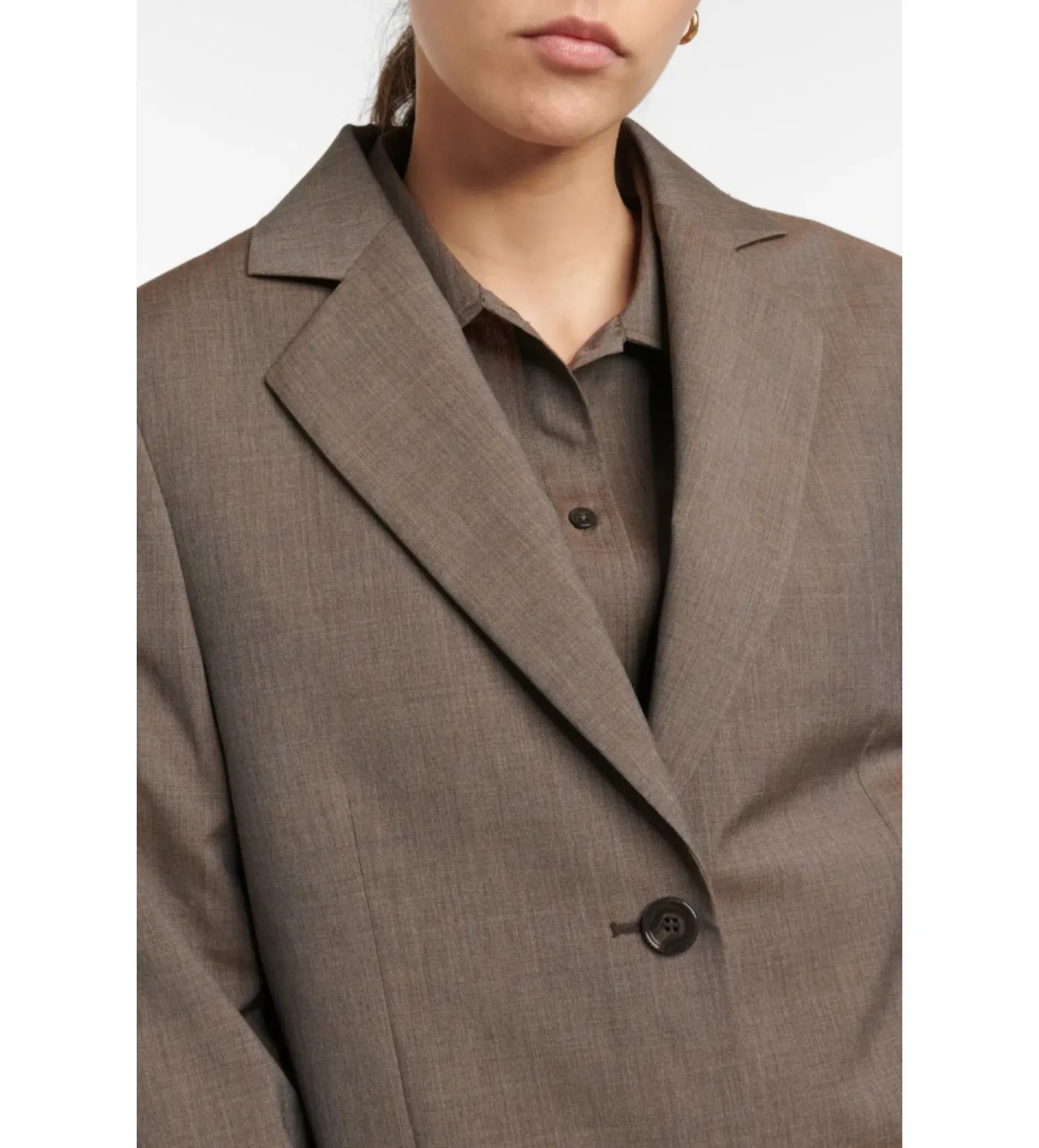 Totême  Wool Blazer Brown Size 10 - Image 2