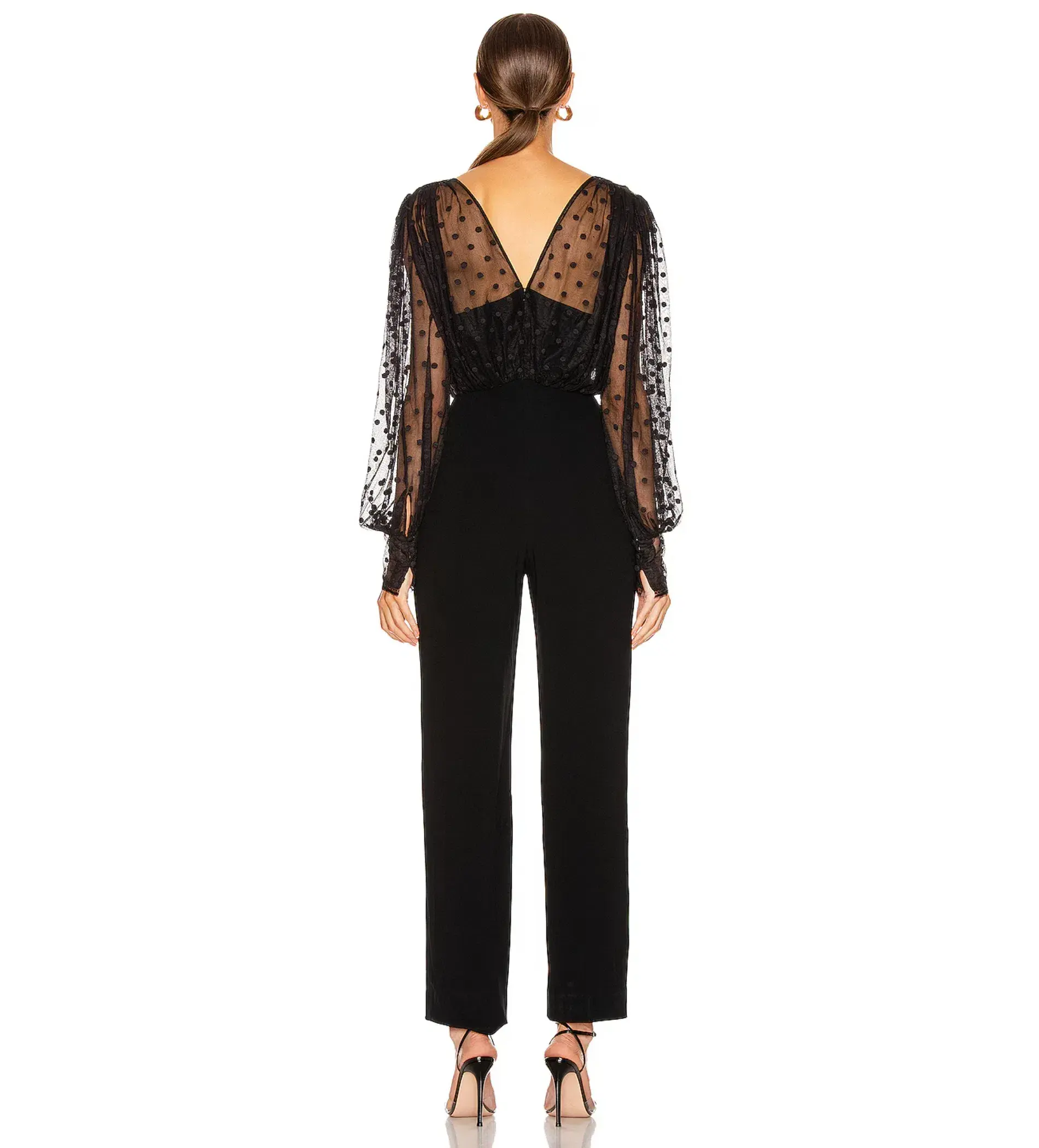 Saloni Bernadette Jumpsuit Black Size UK 12  - Image 3