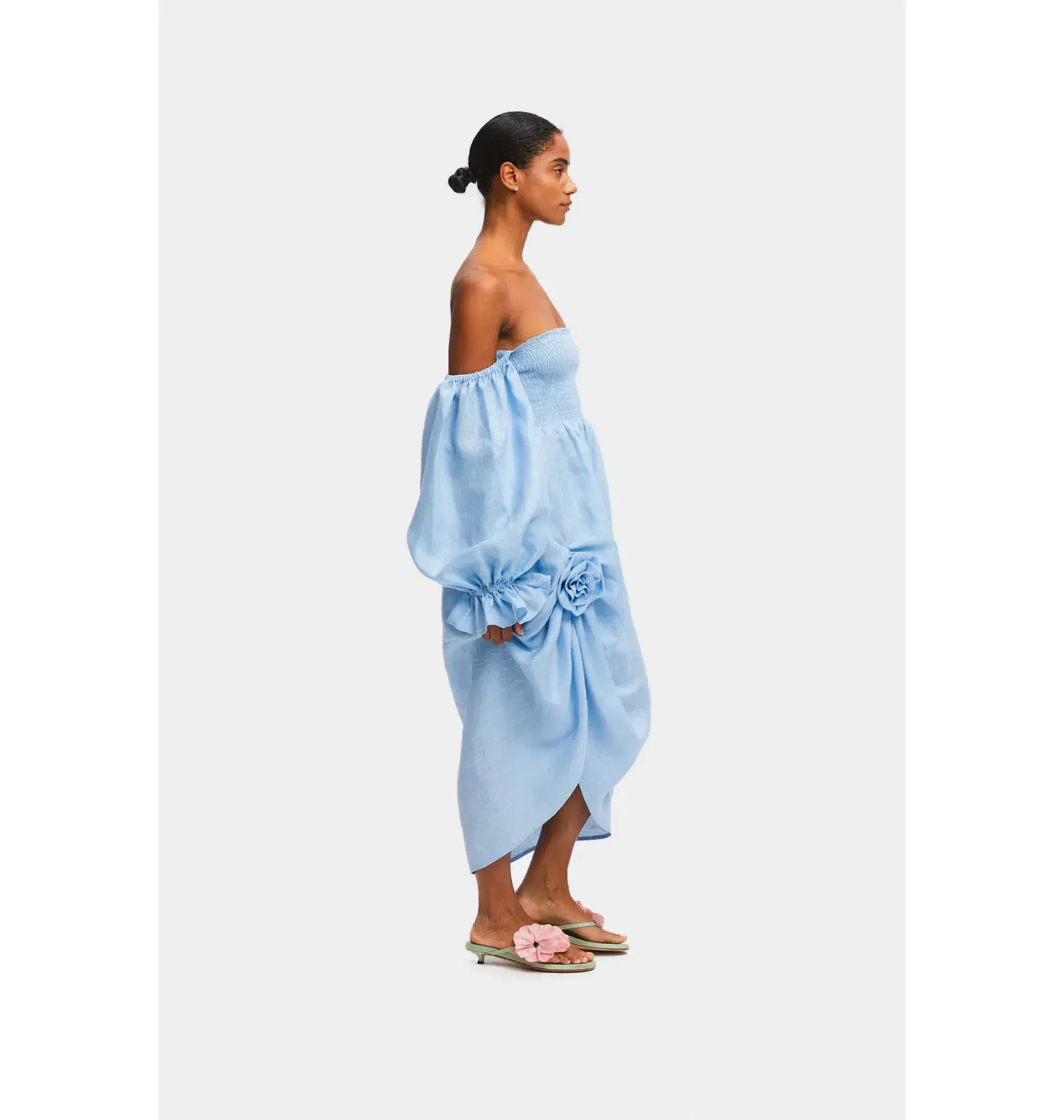 Sleeper Atlanta Midi Dress Blue Size 12 - Image 2