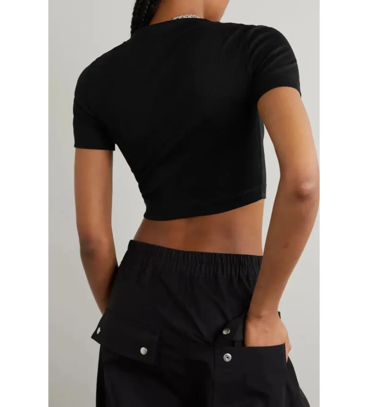 Loewe Anagram Cropped Tee Black Size L / UK 12 - Image 3