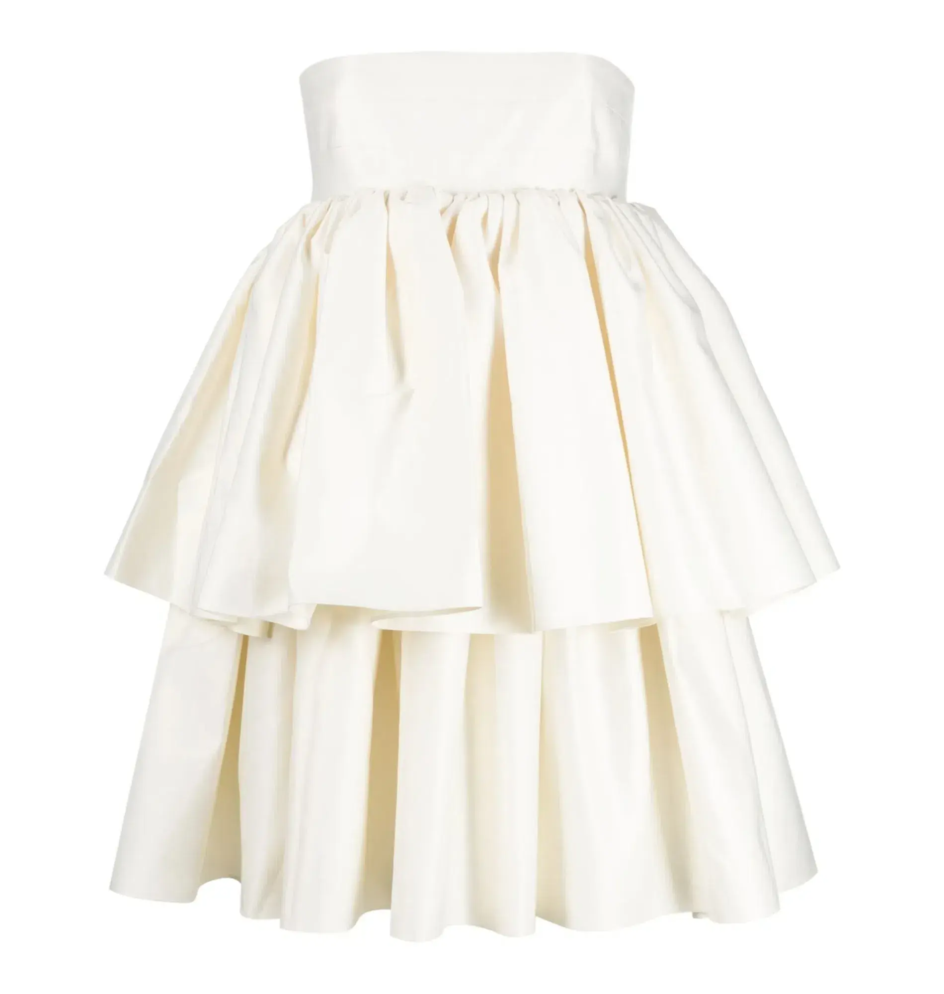 Rotate By Birger Christensen Carmina Tiered Mini Dress White Size 12 - Image 4