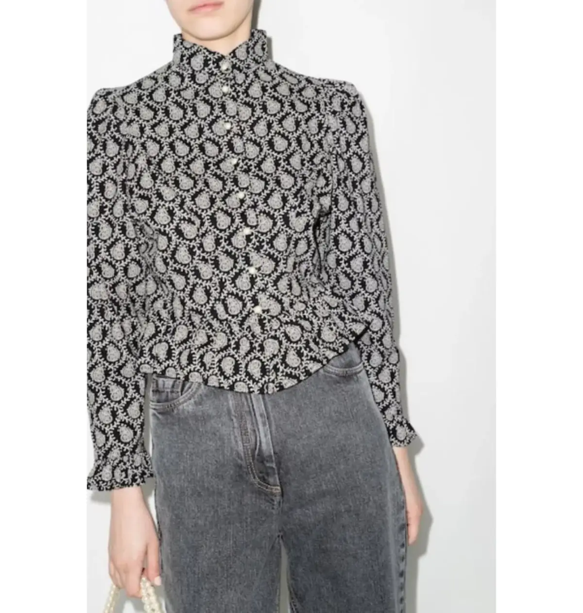 Batsheva Grace Blouse Print Size 12 - Image 3