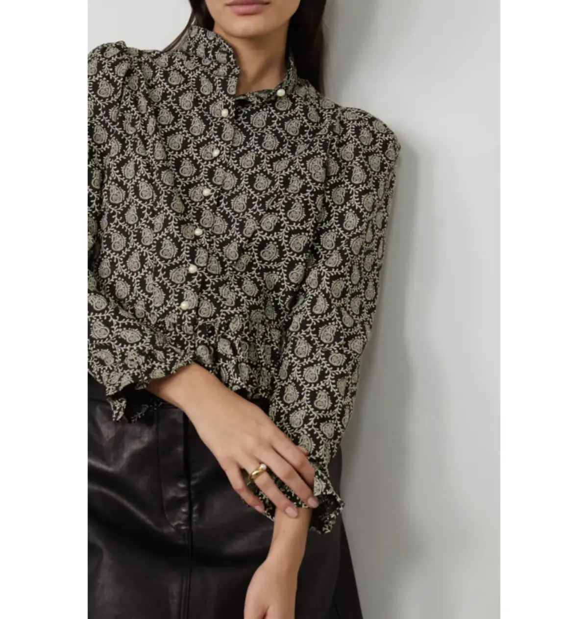 Batsheva Grace Blouse Print Size 12 - Image 2