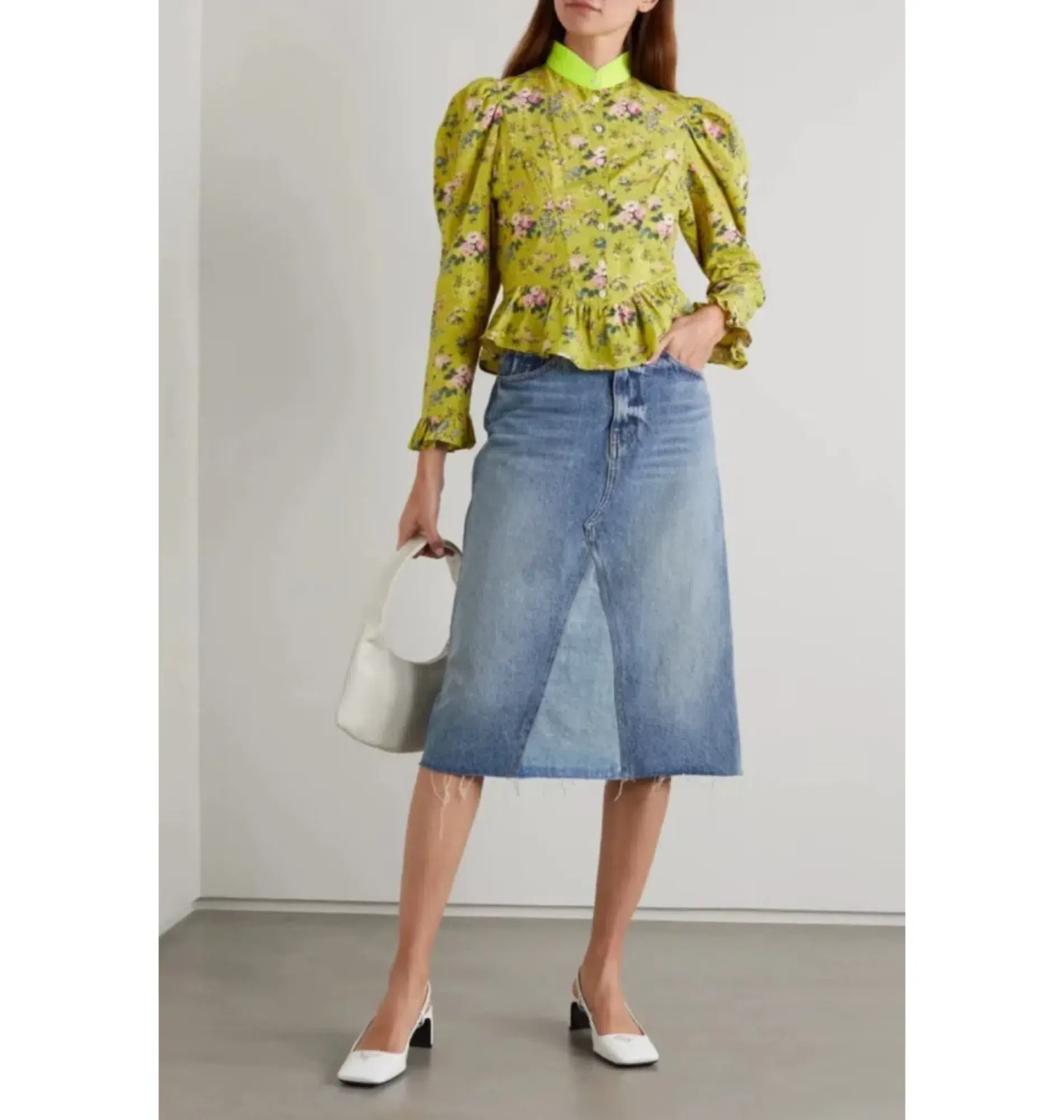 Batsheva Grace Floral Blouse Floral Size 12 - Image 1