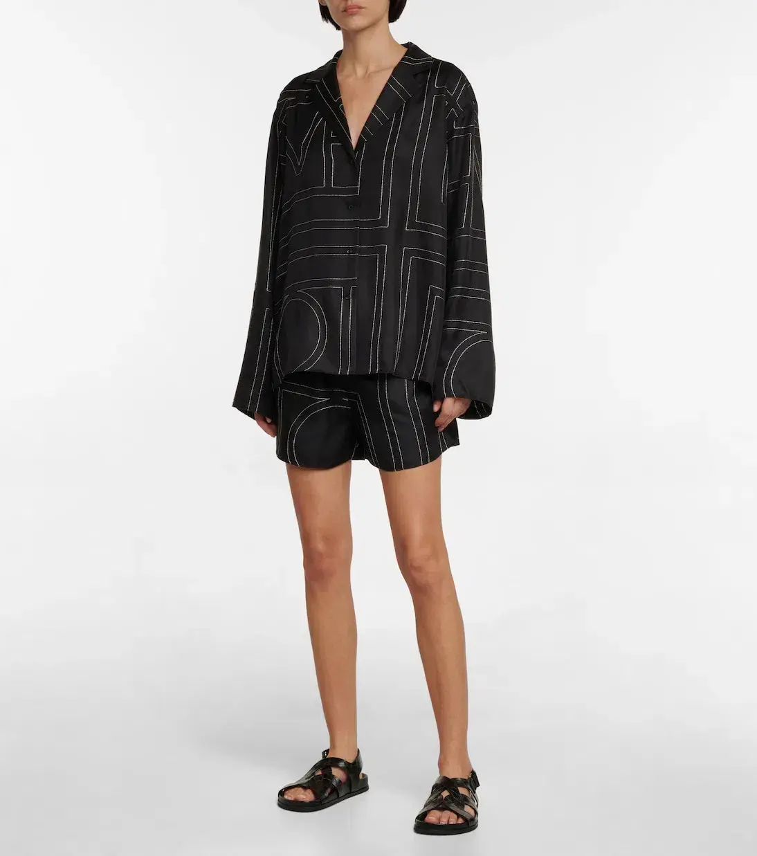 Totême Monogram Co-ords Black Size UK 10 - Image 1