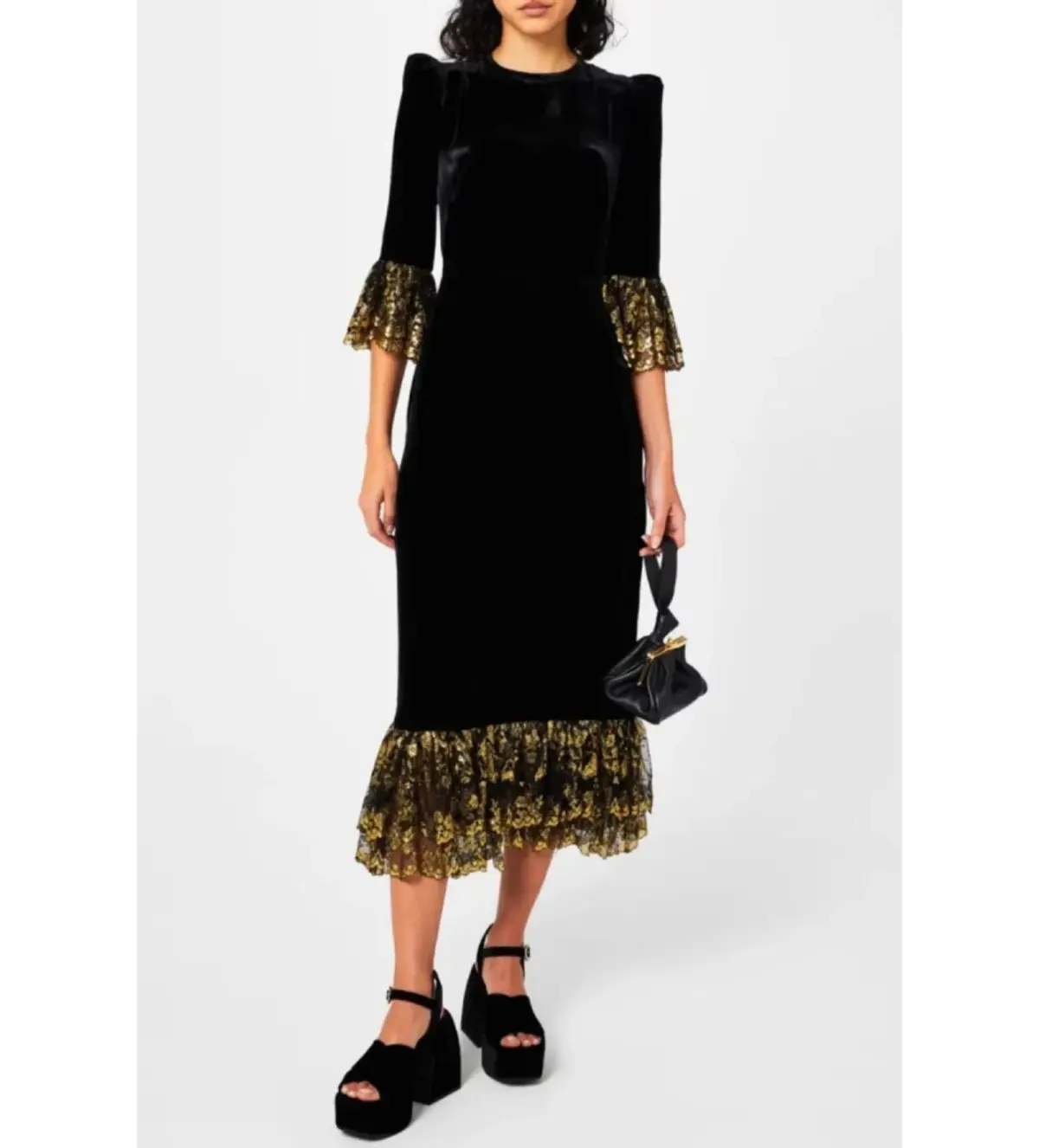 The Vampire’s Wife Dark Dove Dress Black Size 12  - Image 1