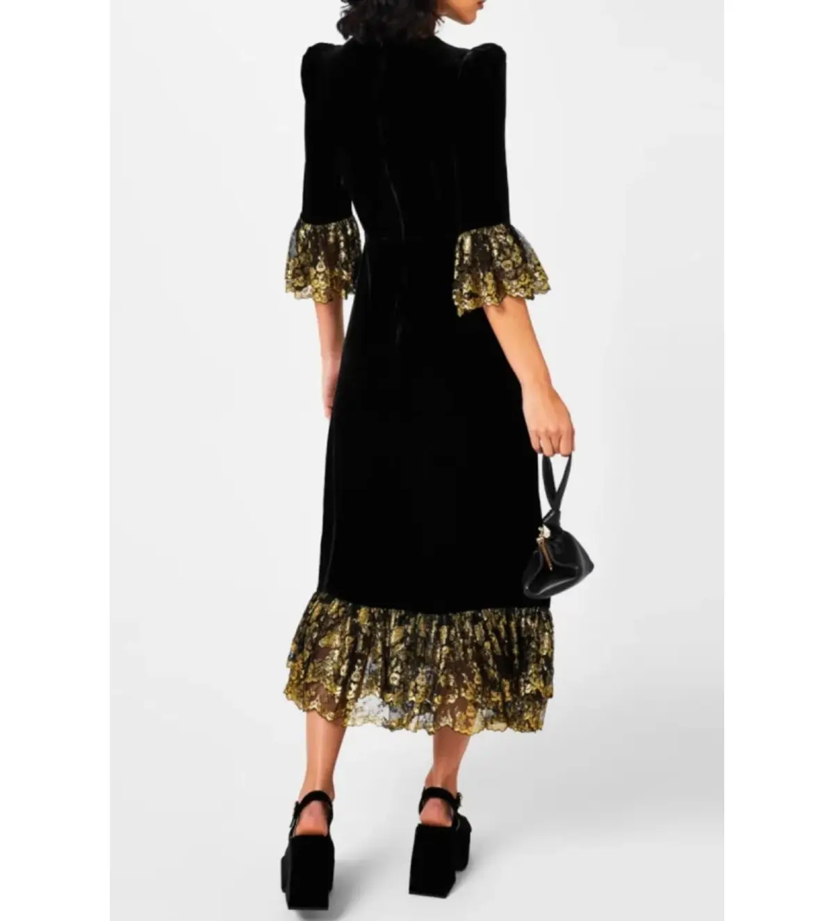 The Vampire’s Wife Dark Dove Dress Black Size 12  - Image 2
