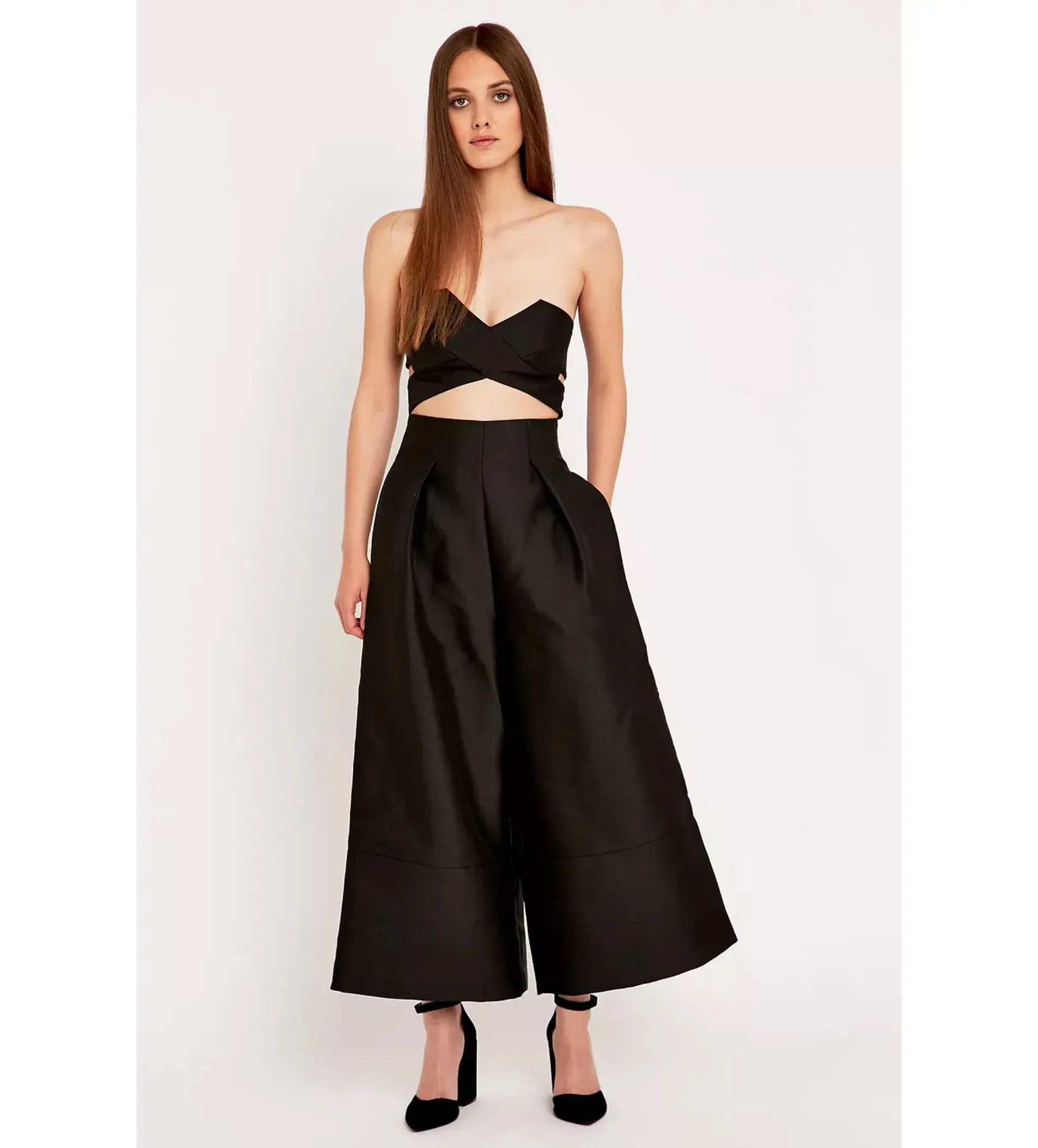 Solace London Divine Jumpsuit Black Size UK 12 - Image 1