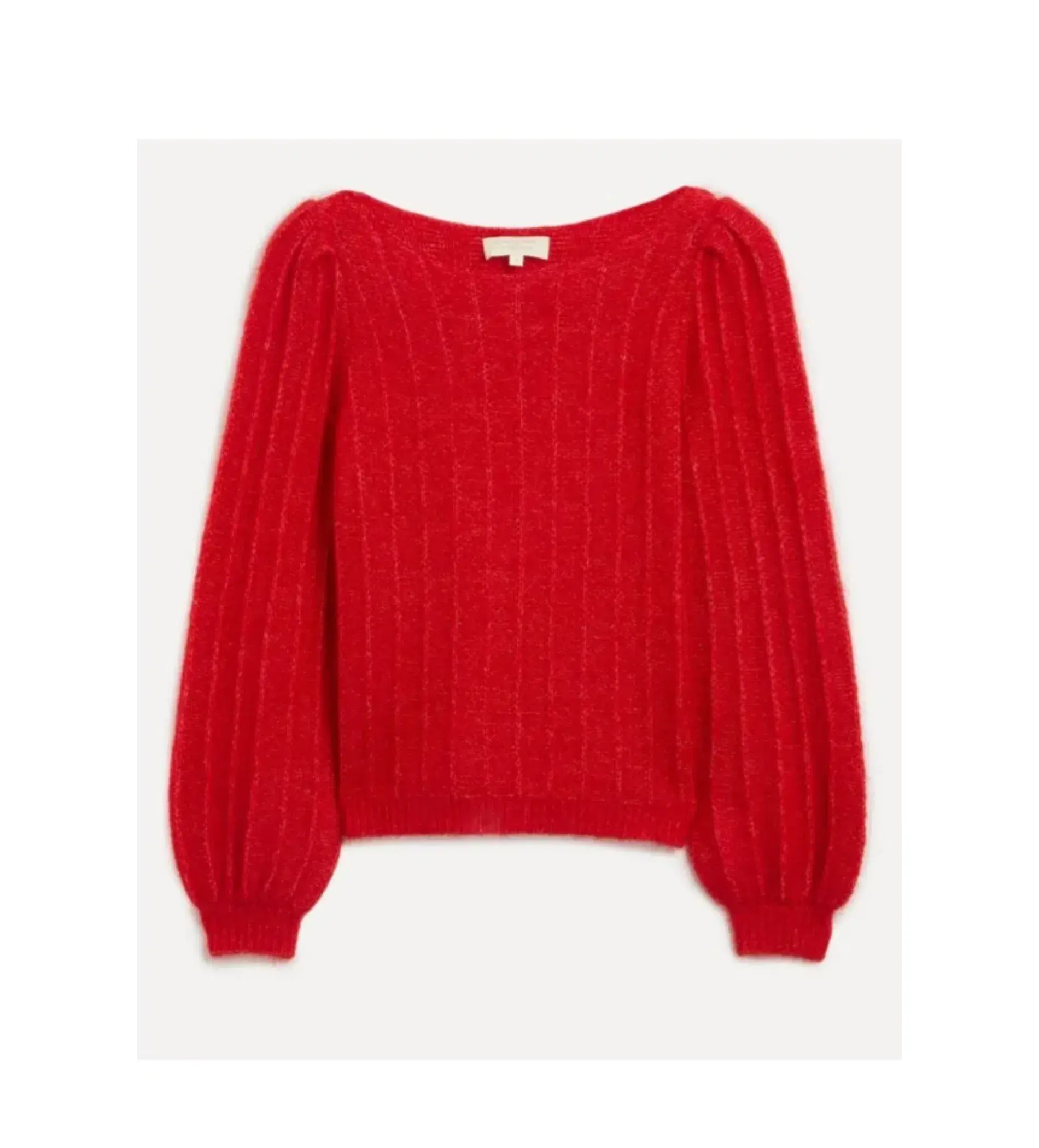 Sezane Aretha Wool Mohair Jumper Red Size UK 12 - Image 4