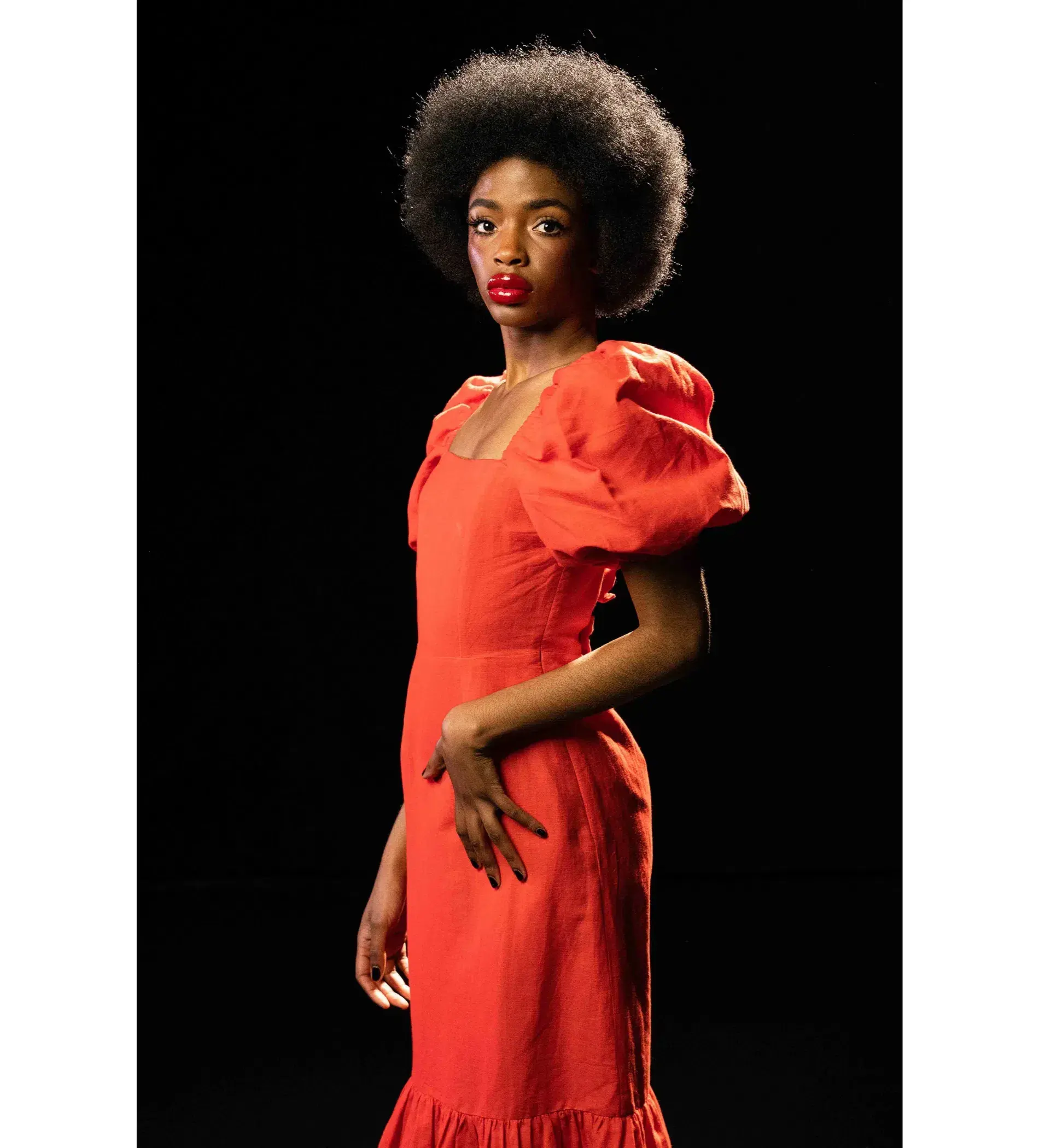 Queens of Archive Sophia Midi Dress Red Size UK 10 - Image 2
