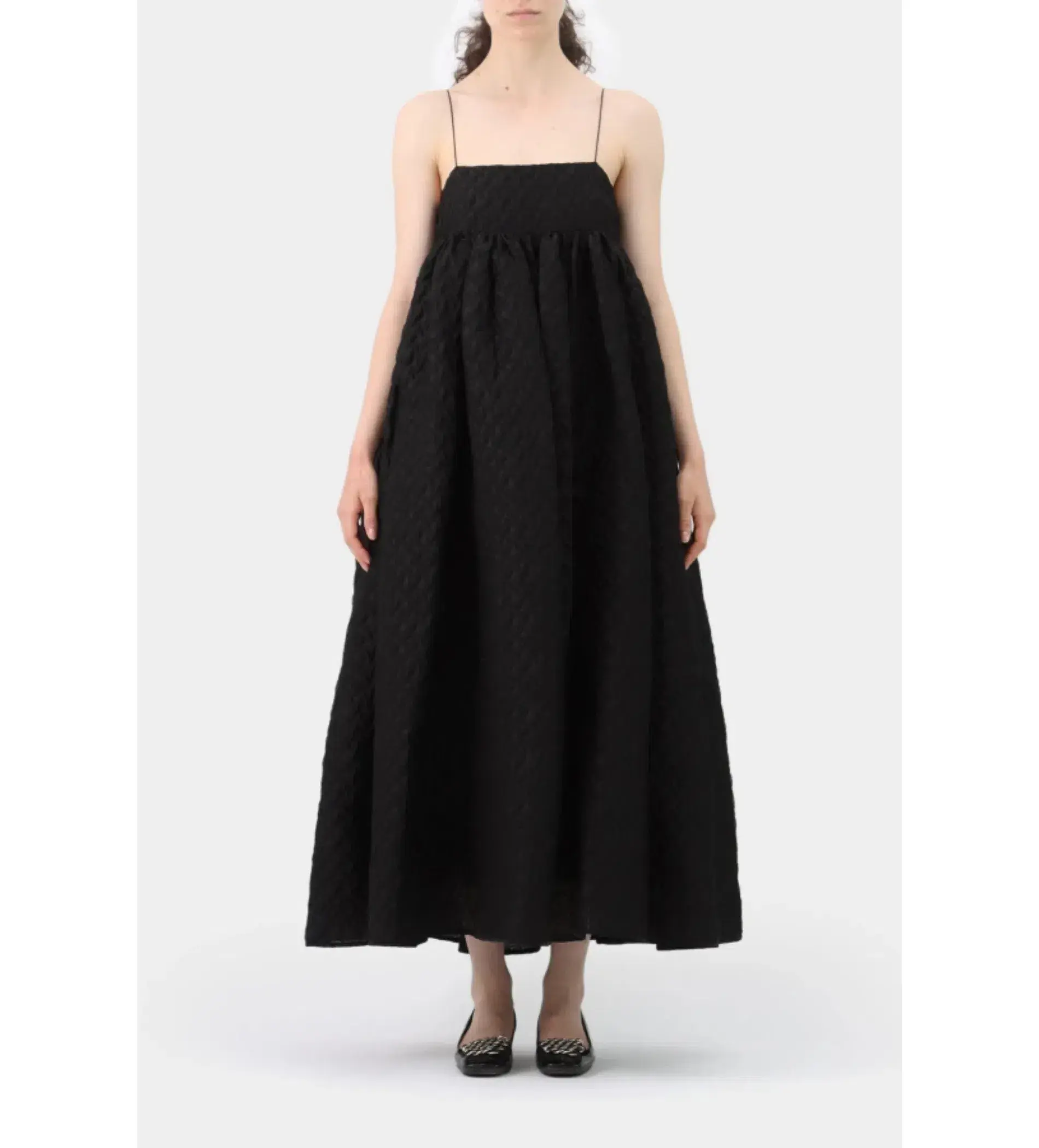 Cecilie Bahnsen Beth Maxi Dress Black Size UK 12 - Image 1