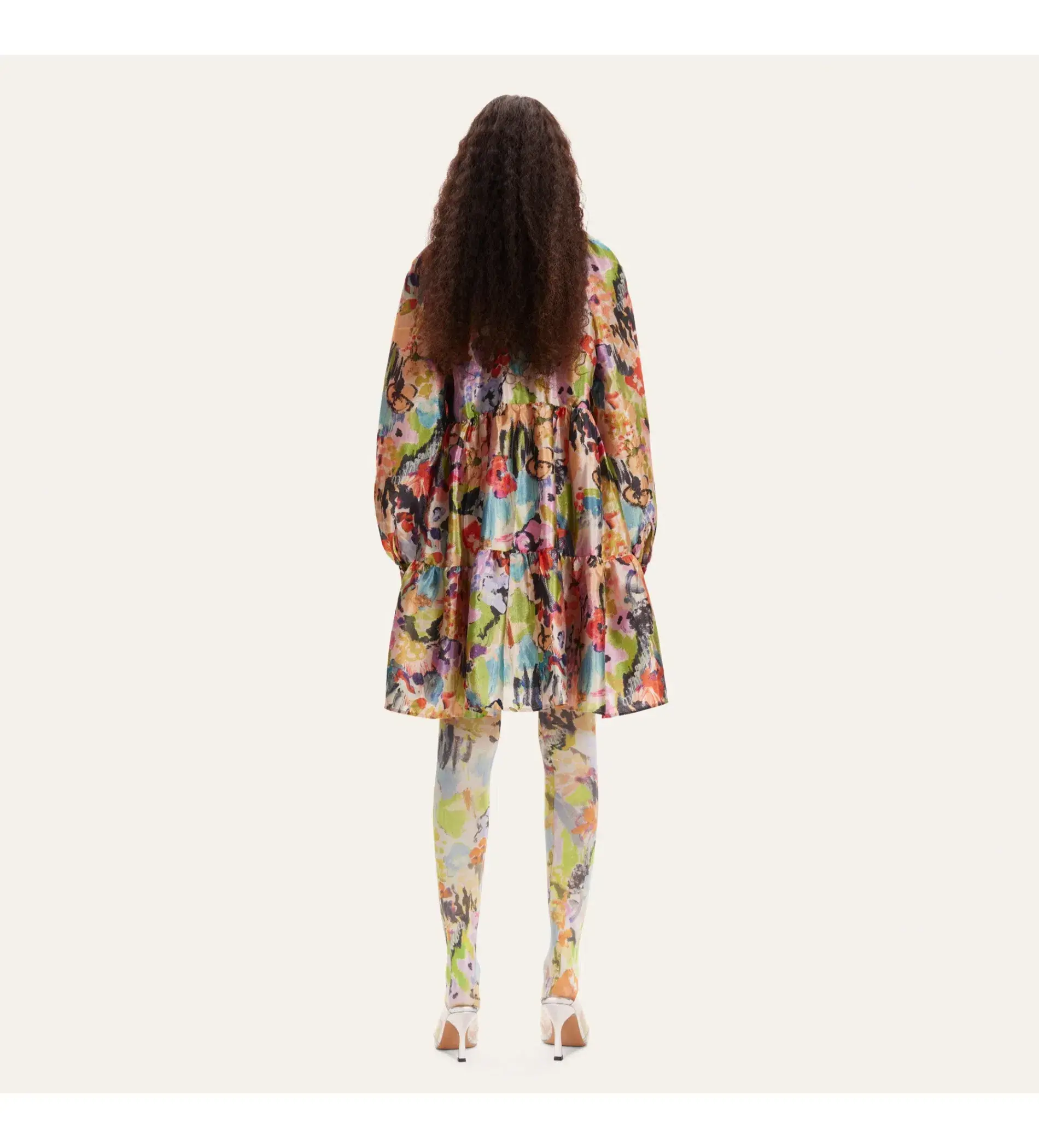 Stine Goya Jasmine Dress in Abstract Floral Size UK 12 - Image 2