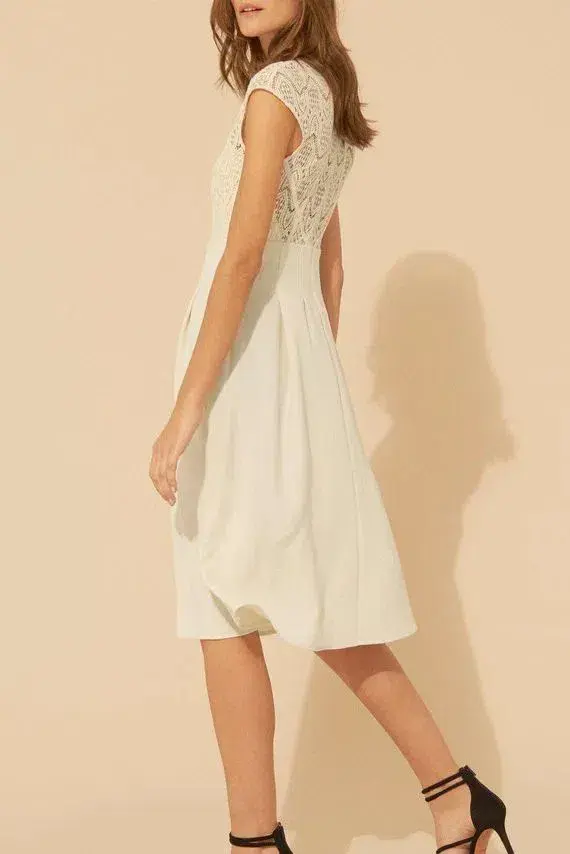 BA&SH Prima Dress in Ecru Size 3 / UK 12 - Image 2