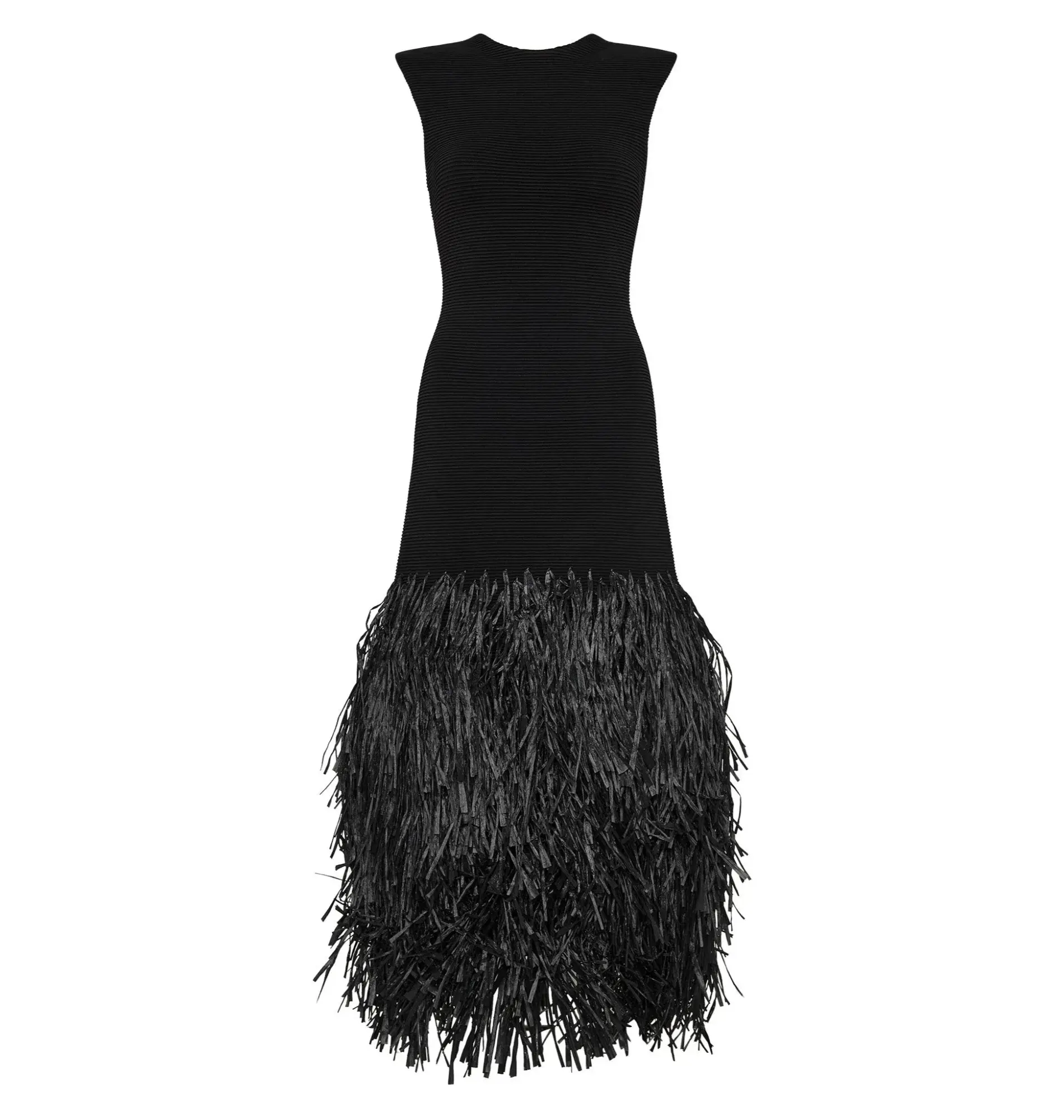 Aje Rushes Midi Dress Black Size UK 14 - Image 5