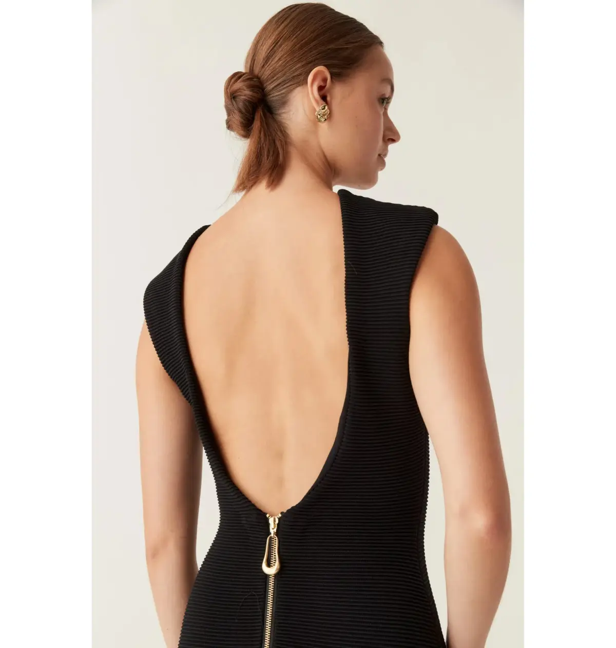 Aje Rushes Midi Dress Black Size UK 14 - Image 3