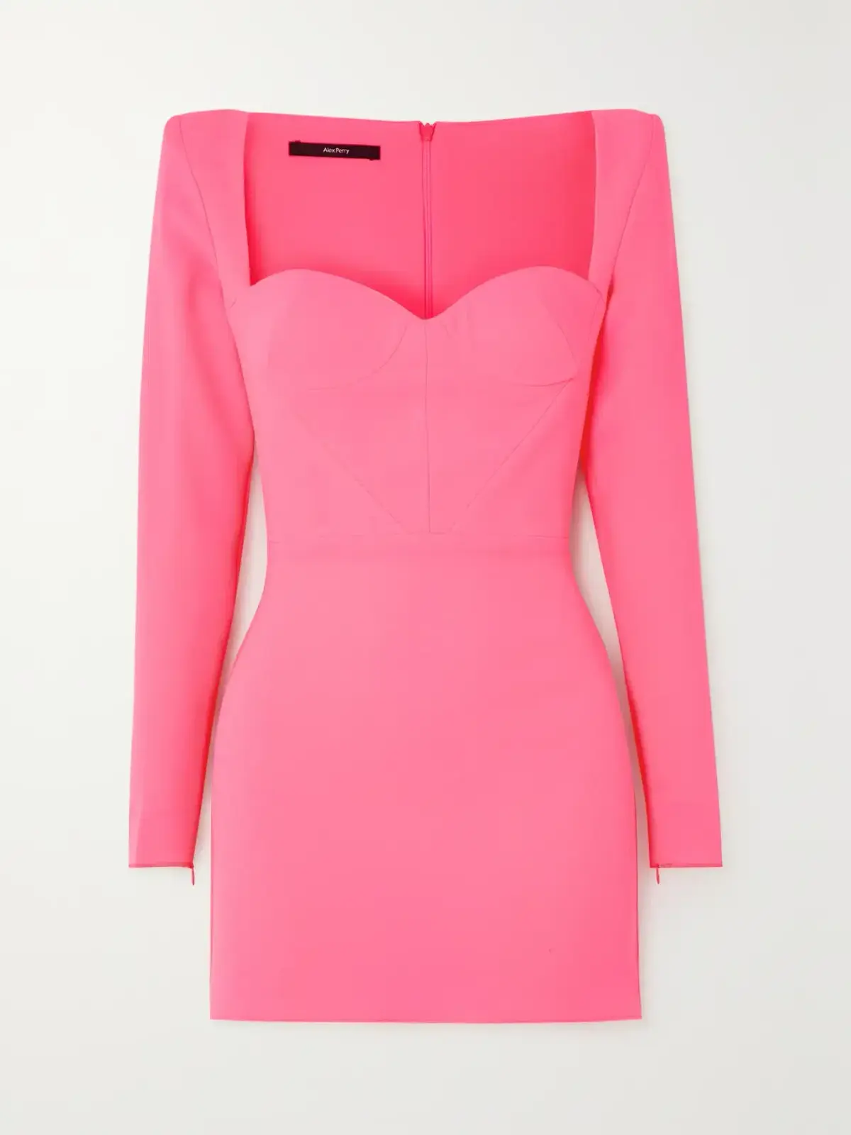 Alex Perry Grant Neon Mini Dress Pink Size UK 8 - Image 3