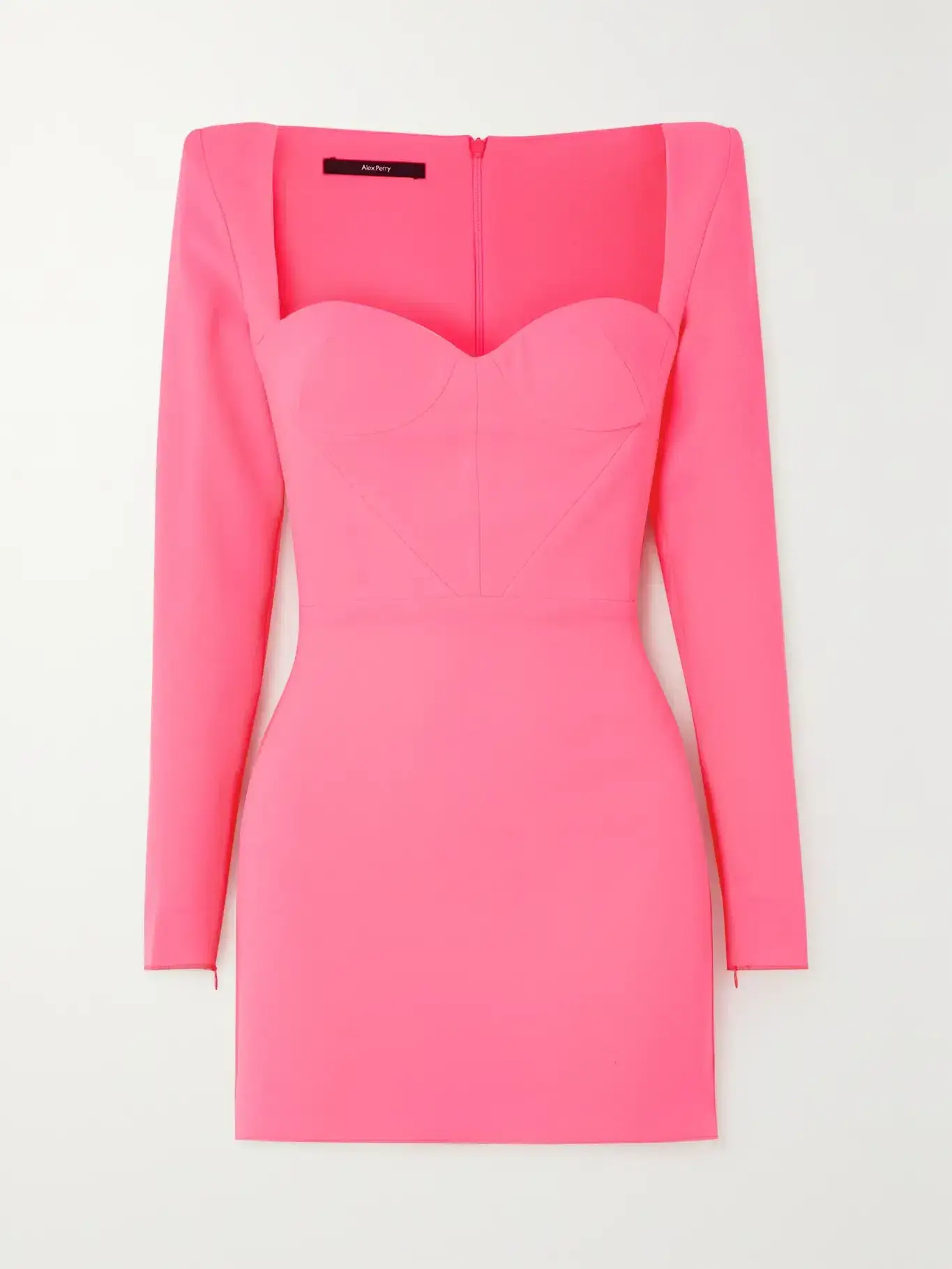 Alex Perry Grant Neon Mini Dress Pink Size UK 8 - Image 3