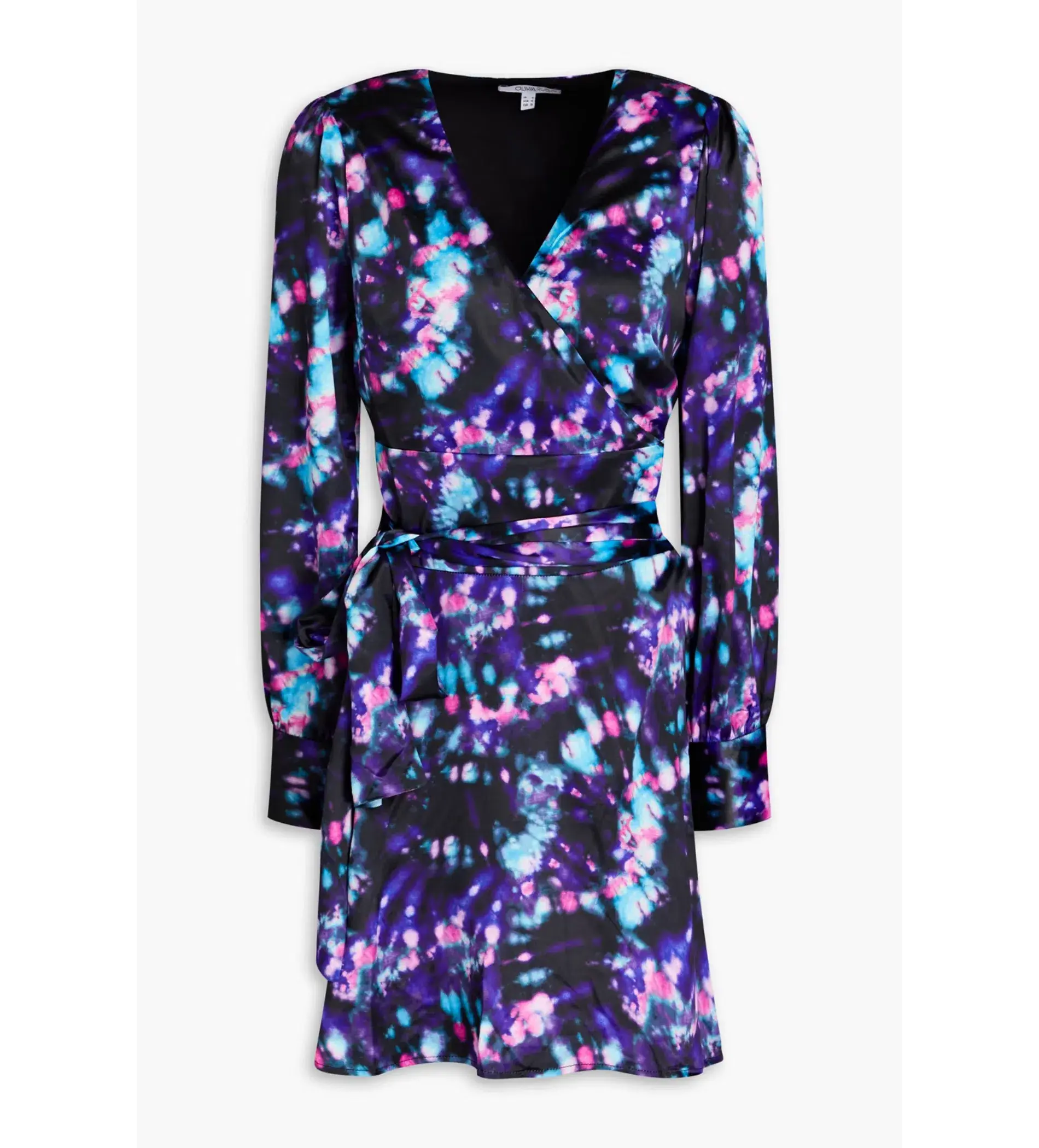 Olivia Rubin Sabrina Tie Dye Satin Dress Size UK 18 - Image 3