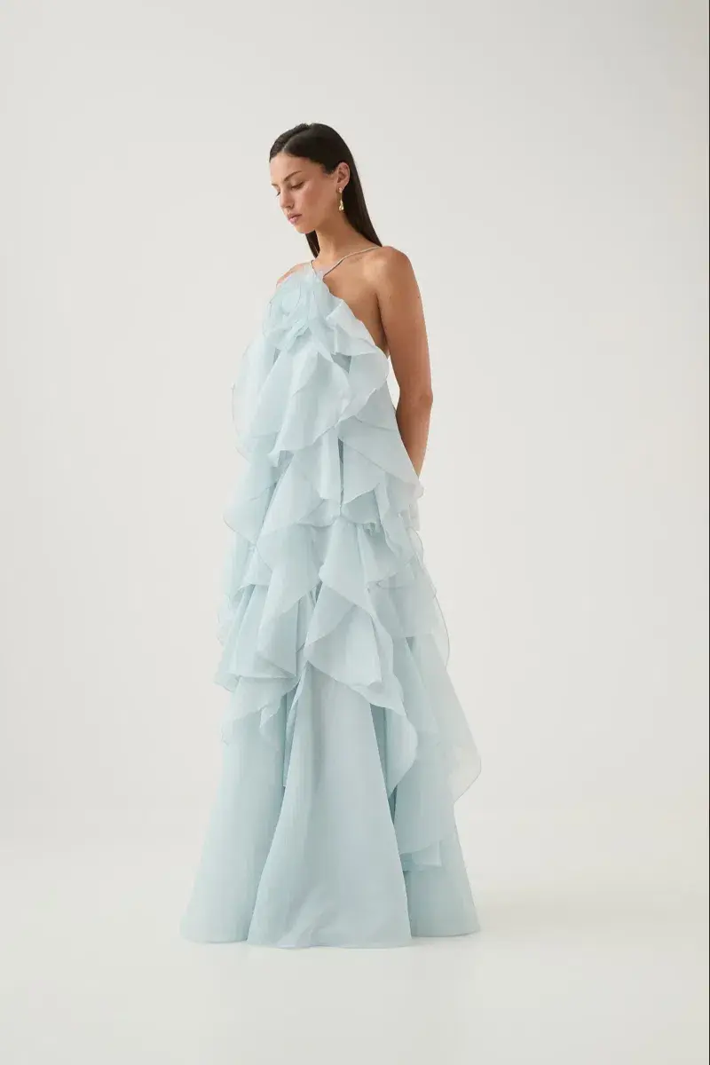 Aje Pandorea Layered Maxi Dress for rent on The Volte - main image