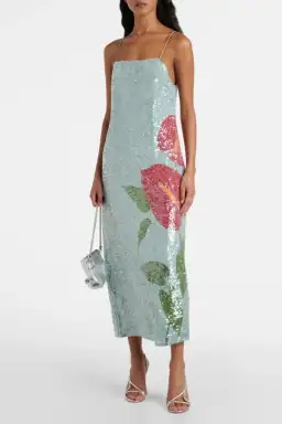 Farm Rio Anthurium Sequin Dress Size UK 8 for rent on The Volte - image 2