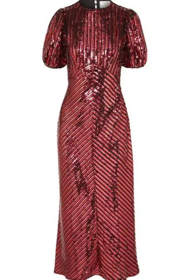 Rixo Daisy Red (X Laura Jackson) Size 10 for rent on The Volte - main image