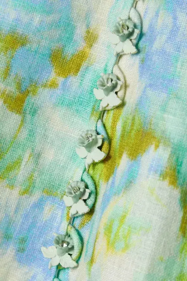 Zimmermann High Tide Button Mini Dress Size 8 for rent on The Volte - main image