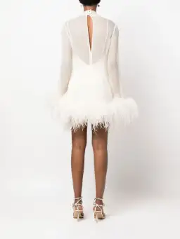 Taller Marmo Gina Mini Dress Ivory Size 10 for rent on The Volte - image 3