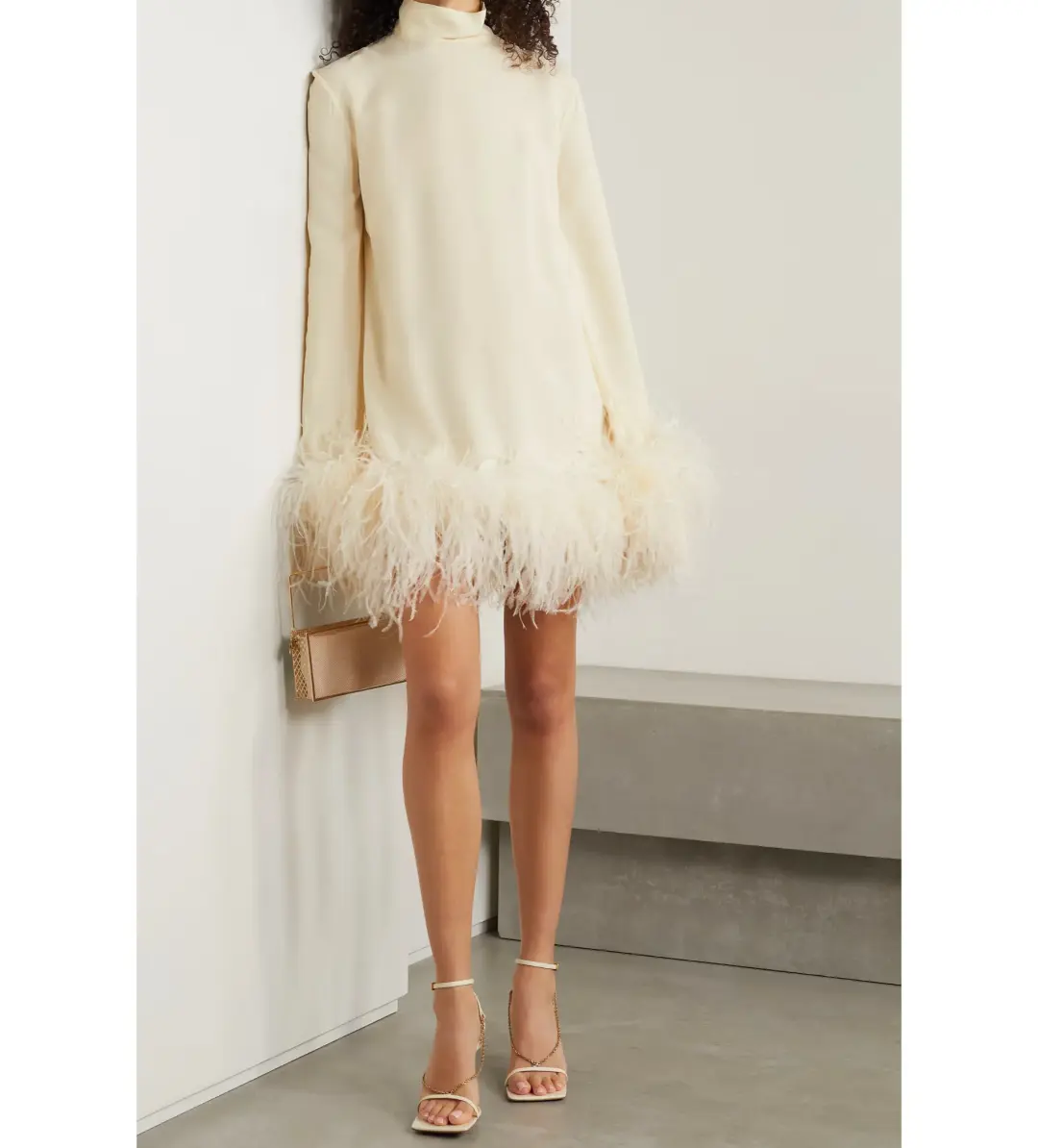 Taller Marmo Gina Mini Dress Ivory Size 10 for rent on The Volte - main image