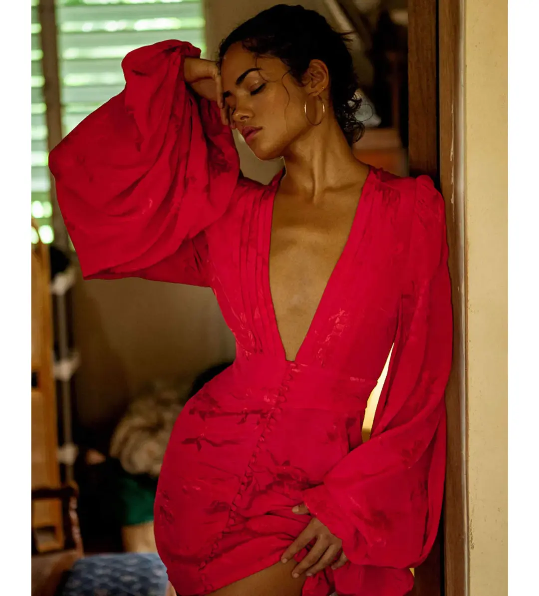 Rat & Boa Isabella Mini Dress Red Size UK 10 for rent on The Volte - main image