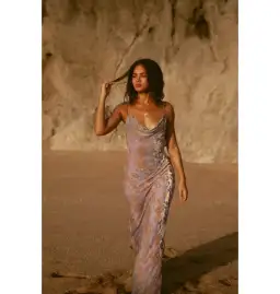 Rat & Boa Athena Maxi Dress in Purple Size UK 12 for rent on The Volte - image 4