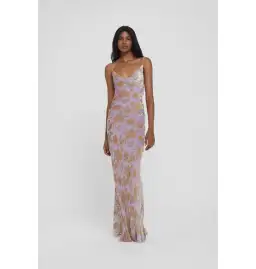 Rat & Boa Athena Maxi Dress in Purple Size UK 12 for rent on The Volte - image 1