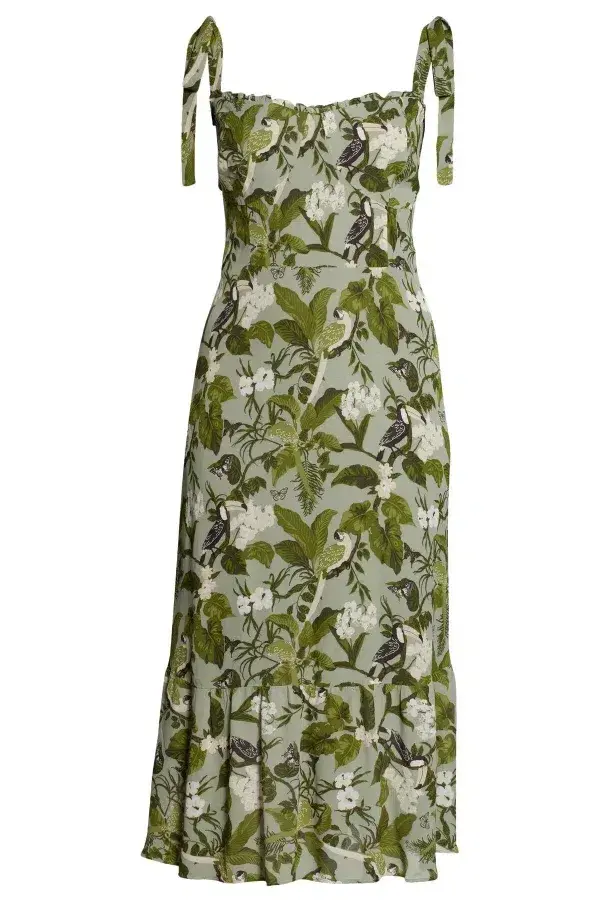 Reformation Nikita Tropical Maxi Dress Floral Size UK 10 for rent on The Volte - main image