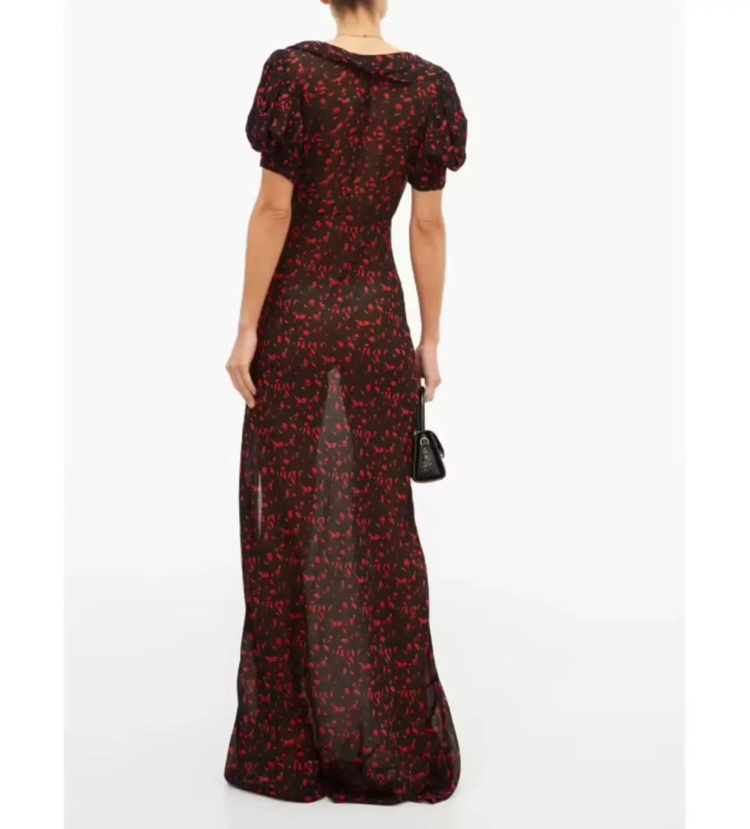 Rat & Boa Magnolia Maxi Dress Floral Size UK 12 for rent on The Volte - main image