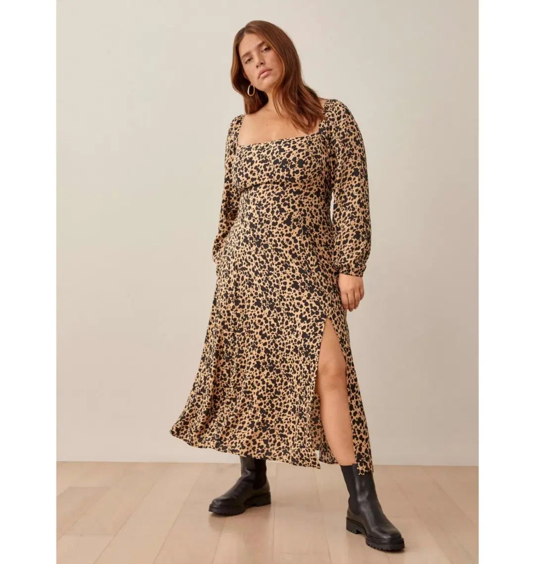 Reformation Sigmund Dress Blitz Size UK 10 for rent on The Volte - main image