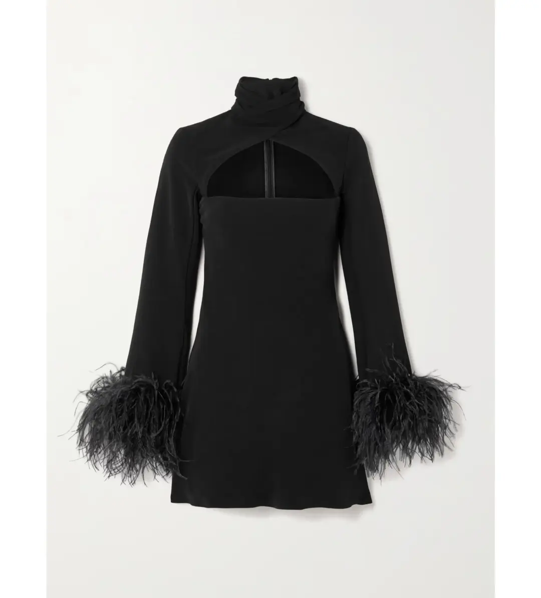 16ARLINGTON Odessa Mini Dress Black Size UK Size 10 for rent on The Volte - main image