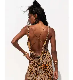 Rat & Boa Rent Laviza leopard dress Print Size 8 for rent on The Volte - image 2