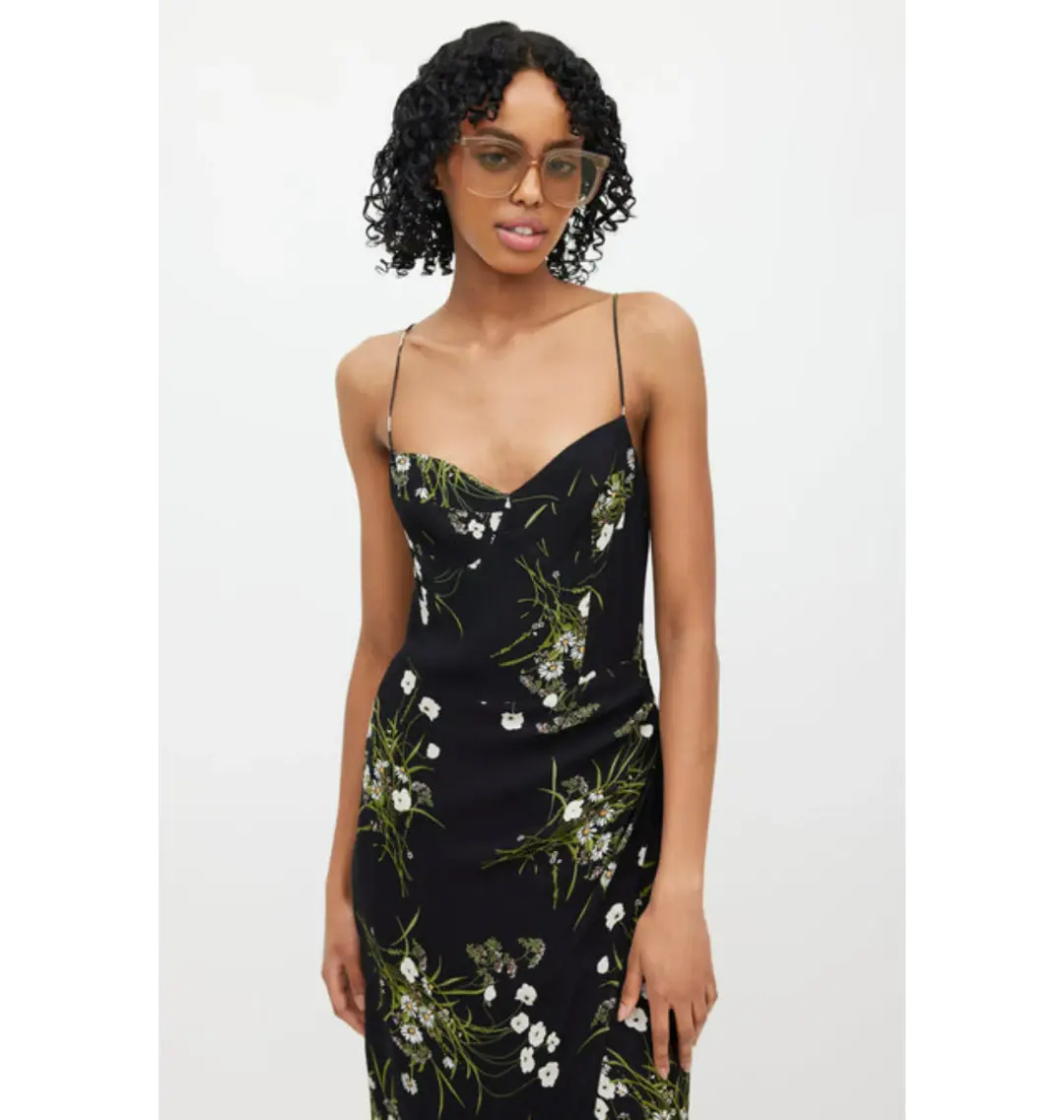 Reformation Kourtney Dress in Veuve Size UK 12 for rent on The Volte - main image