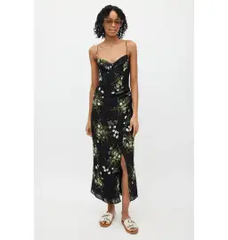 Reformation Kourtney Dress in Veuve Size UK 12 for rent on The Volte - image 1