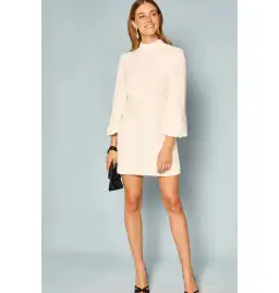 Rixo Lara Sequinned Mini Dress in Ivory Sequin Size UK 12 for rent on The Volte - image 1