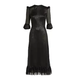 The Vampire’s Wife Falconetti Dress in Black Size UK 14 for rent on The Volte - image 4