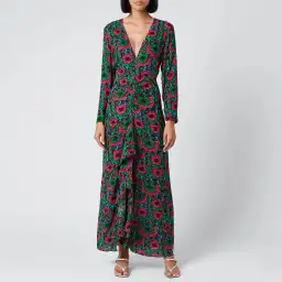 Rixo Rose Dress Hibiscus Floral Size UK 10 for rent on The Volte - image 1