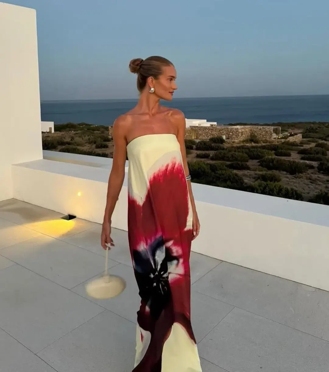 Rat & Boa Anthea Maxi Dress Orchid Print Size S/M (UK 8/10) for rent on The Volte - main image