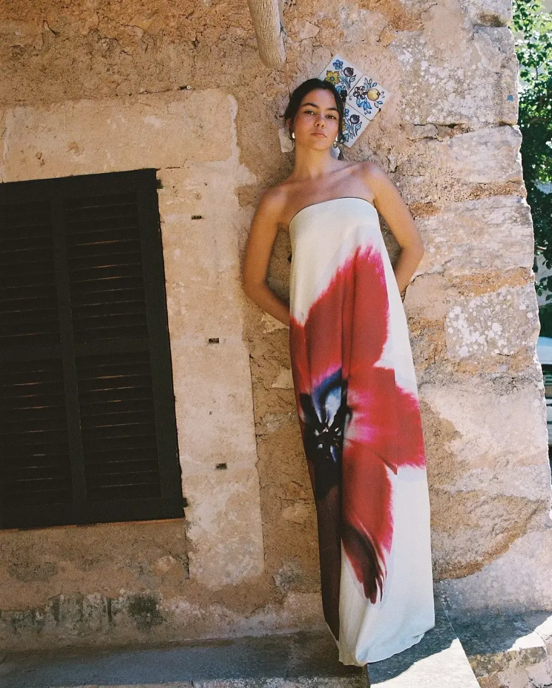 Rat & Boa Anthea Maxi Dress Orchid Print Size S/M (UK 8/10) for rent on The Volte - main image