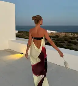 Rat & Boa Anthea Maxi Dress Orchid Print Size S/M (UK 8/10) for rent on The Volte - image 6