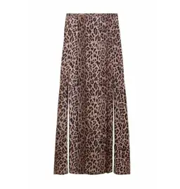 Rixo Georgia Silk Midi Skirt in Leopard Size UK 12 for rent on The Volte - image 4