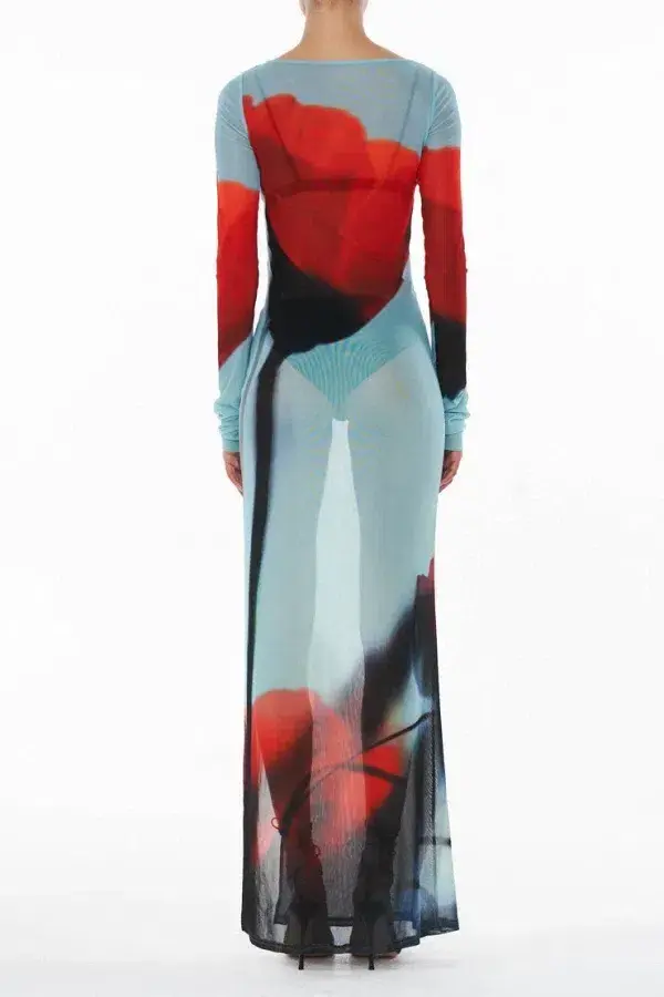 Rat & Boa Santino Tulip Maxi Dress Floral Size UK 8 for rent on The Volte - main image