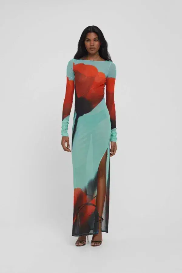 Rat & Boa Santino Tulip Maxi Dress Floral Size UK 8 for rent on The Volte - main image