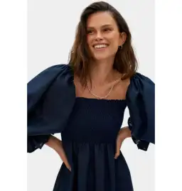Sleeper Atlanta Dress in Navy Size S / UK 8 for rent on The Volte - image 3