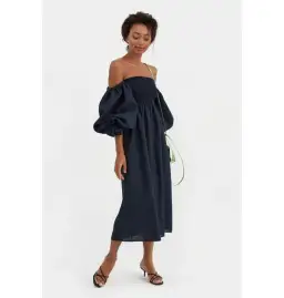 Sleeper Atlanta Dress in Navy Size S / UK 8 for rent on The Volte - image 5